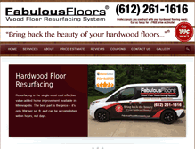 Tablet Screenshot of fabulousfloorsminneapolis.com